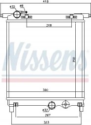 Nissens 65300 Радіатор охолодження 65300 nissens seat skoda vw