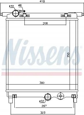 Nissens 65300 Радіатор охолодження 65300 nissens seat skoda vw