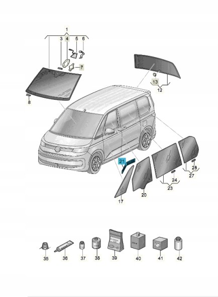 Volkswagen OE 7T0847749B9B9 Москітна сітка ASO VW