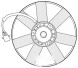 Denso DER32002 Вентилятор радіатора 250w der32002 denso skoda vw