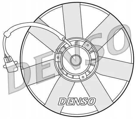 Denso DER32002 Вентилятор радіатора 250w der32002 denso skoda vw