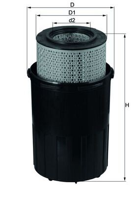 LX388 MAHLE ORIGINAL Фільтр забору повітря