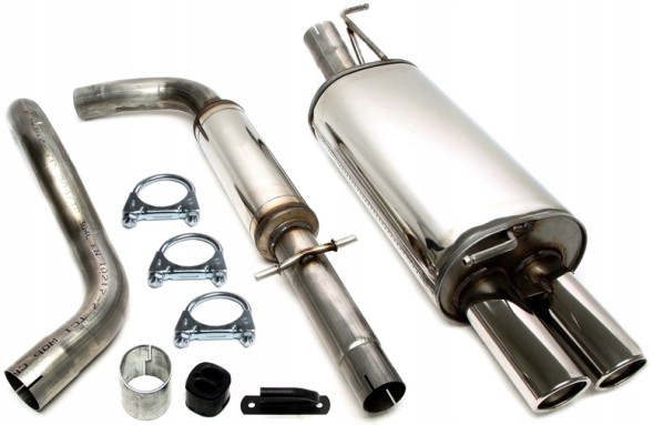 TA-Technix 02VW023-8-4 Спортивна вихлопна система CATBACK 2x80 TA 02VW023-8 VW NEW BEETLE CABRIO 1Y7