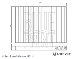 ADBP250013 BLUE PRINT Повітряний фільтр салона