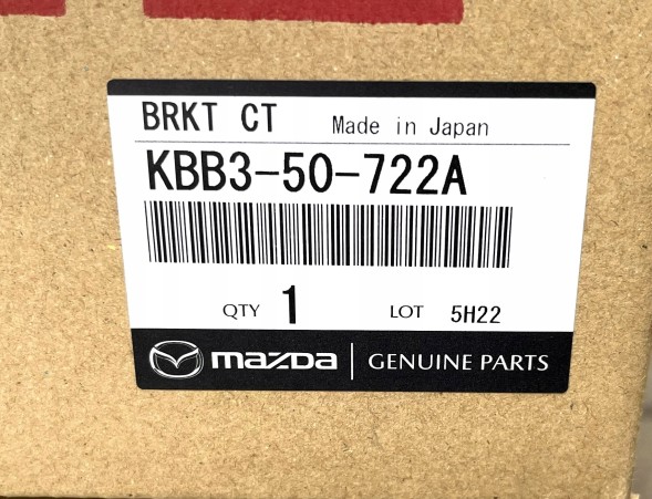 Mazda OE KBB350722A ВЕРХНЯ НАКЛАДКА РЕШІТКИ ПЕРЕДНЬОГО БАМПЕРА MAZDA CX-70 CX-90 НОВА OE