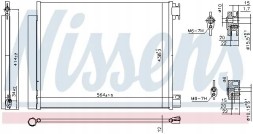 Nissens 941060 Конденсатор радіатора кондиціонування повітря 941060 nissens