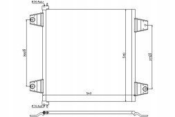 Nissens PRO/940031 NIS Конденсатор кондиціонера daf xf 105 xf 95 01.02- nis + асистент зіткнення #34