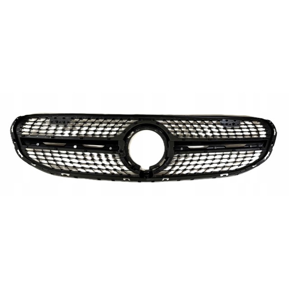 AutoDor D033673 MERCEDES GLC W153 X253 2019- ПЕРЕДНЯ КАМЕРА ГРИЛЬ DIAMOND ЧОРНИЙ ХРОМ