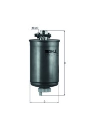 KL75 MAHLE ORIGINAL Фільтр палива