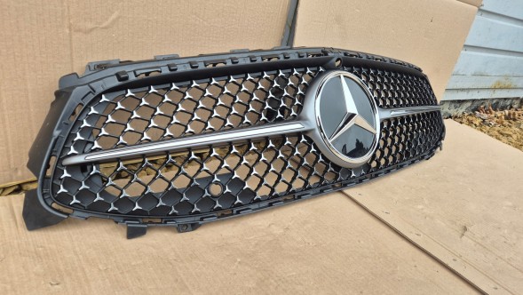 Mercedes-Benz OE GRILL ATRAPA CHŁODNICY MERCEDES CLA C118 LIFT AMG SZARY Муляж решітки радіатора GRILL Mercedes CLA W118 C118 LIFT AMG ПІД КАМЕРУ OE !