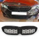 Китай GWL201902 Решітка радіатора (ніздрі) BMW 3 Series G20/G21 2019-2022 (до рестайлінгу) стиль 340i, LED Diamond