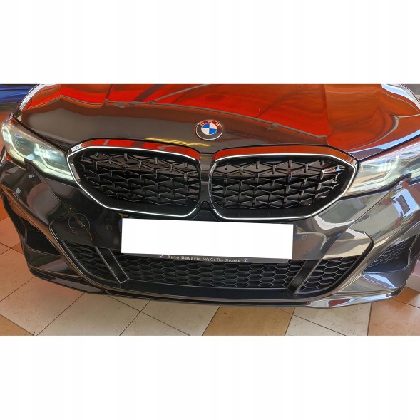 Китай GWL201902 Решітка радіатора (ніздрі) BMW 3 Series G20/G21 2019-2022 (до рестайлінгу) стиль 340i, LED Diamond