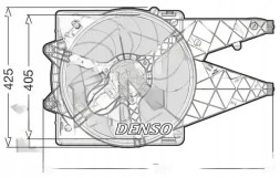 Denso DER09101 Вентилятор охолодження der09101 denso fiat