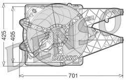 Denso DER09101 Вентилятор охолодження der09101 denso fiat