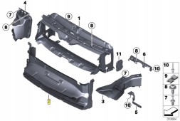 BMW OE 51748050728 Bmw повітряне кермо повітряний канал d f20 м