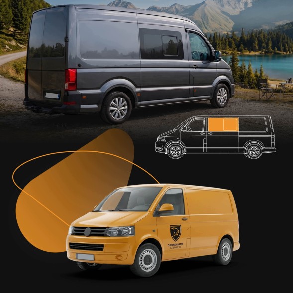 CHROMEMASTER CH-GL-0223-R83 Переднє праве розкривне бічне скло для VW TRANSPORTER T5 2003-2015