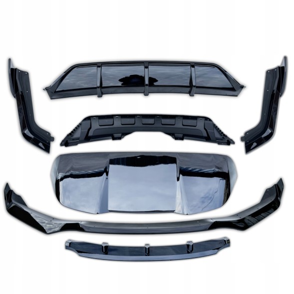 Китай Splitter, Progi, Dyfuzor, Lotka BMW X5 F15 Комплект накладок BMW X5 F15 M-Pakiet, чорний глянець, спойлер, накладка