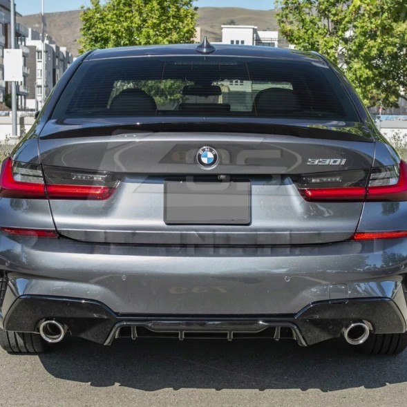 Китай Dyfuzor Zderzaka BMW G20 G21 Дифузор BMW G20 G21 Накладка Заднього Бампера Чорний Глянець M Pakiet MP Задній