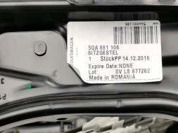 SEAT OE 5QA881106, DWP522661OE КАРКАС КРІПЛЕННЯ СИДІННЯ ПРАВИЙ SEAT ATECA 5QA881106 ОРИГІНАЛ