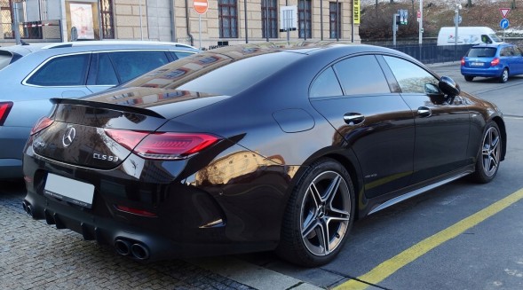 Китай ADSPCLSW257BG Накладка спойлера на люк CLS W257 C257 AMG Style чорний глянсовий ABS