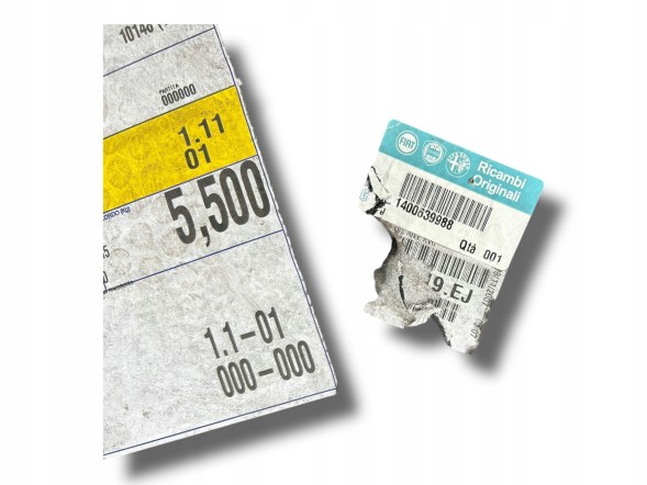 Fiat OE 1400639988 Бризговик передній правий RENAULT MODUS ORG 8200093310D $J