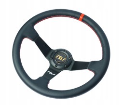 RBS Technology RBS-KZ-07+E46 Спортивне кермо RBS Technology шкіряне 35/9см + наба BMW E46
