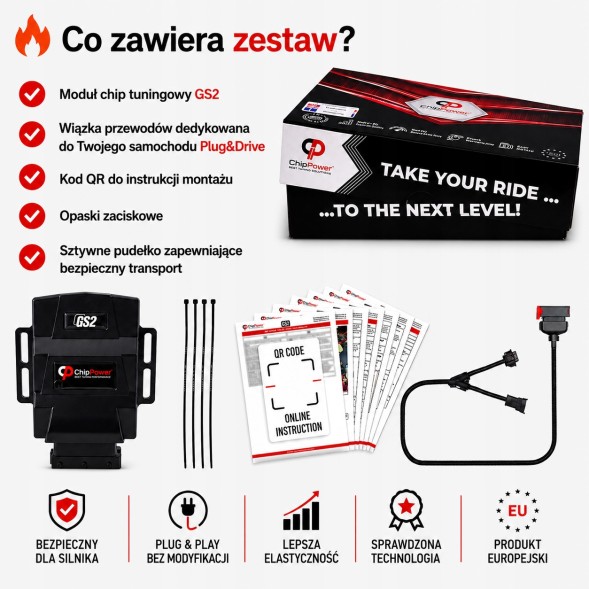 ChipPower 5904869306219 Чіп-тюнінг бокс GS2 для VW Up! бензиновий двигун 2011-2021