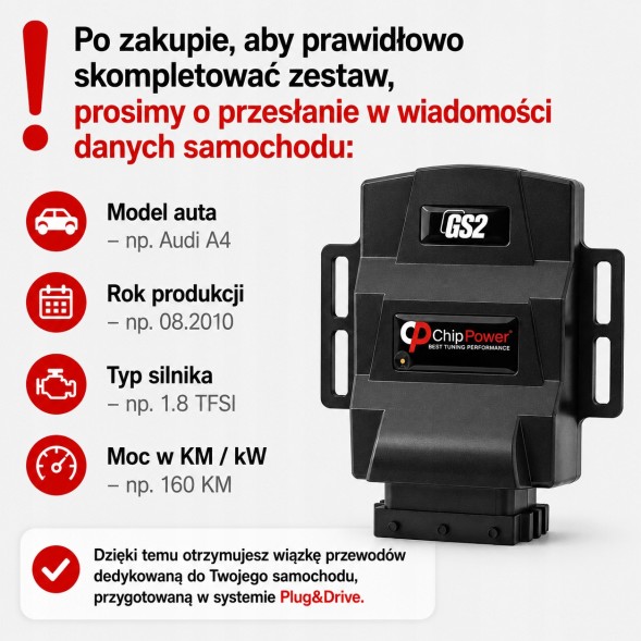 ChipPower 5904869306219 Чіп-тюнінг бокс GS2 для VW Up! бензиновий двигун 2011-2021