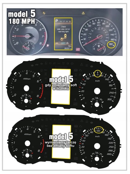 Moman 0089688082263 KIA STINGER Спідометр Циферблати заміни годинників км/год