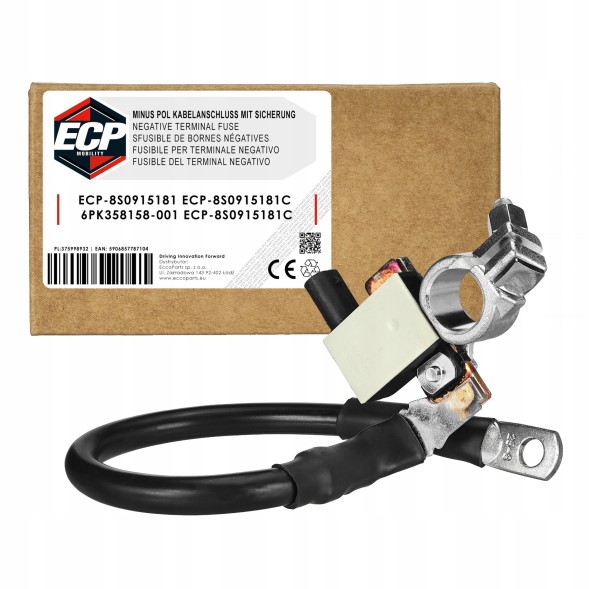 ECP МОБІЛЬНІСТЬ 8S0915181C | 8S0915181 | 8S0 915 181C | 8S0 915 181 | 6PK 358 158-001 | 6PK358158-001 8S0915181c клема мінусовий запобіжник audi a3 8v a4 b9 a5 q5 q7 4m touareg
