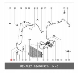 Китай ACN924401488R Шнур кондиціонування повітря RENAULT CAPTUR І CLIO IV 0.9-1.5D 11.12- 924401488R