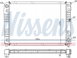 Nissens 65537A Радіатор, система охолодження двигуна nissens 65537a