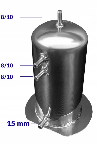 FMIC TNKFMIC-ST-2.5-D Завихрювач 2,5 л, з'єднання FMIC 8 мм і 12 мм