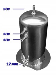 FMIC TNKFMIC-ST-2.5-D Завихрювач 2,5 л, з'єднання FMIC 8 мм і 12 мм