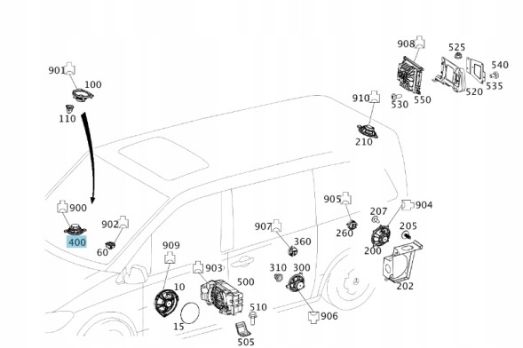 Mercedes-Benz OE ПЕРЕДНІЙ ДИНАМІК A4478270860 MB