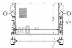 Abakus 054-017-0033-B Радіатор охолодження mercedes e-class w 211 cls