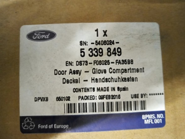 Ford OE DS73-F06025-FA35B8 FORD MUSTANG MK6 2015 р.- ЧЕХЛО ДЛЯ БРАНУ