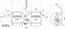 Spal 006-a40-22 Повітродувка вентиляторна spal 12v 3-speed 006-a40-22