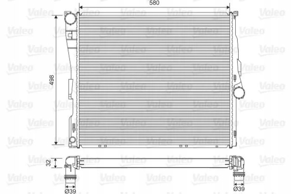 Valeo 701563 Радіатор охолодження 701563 valeo bmw x3 e83