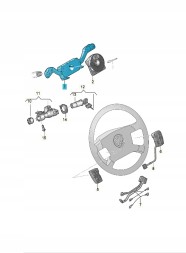 Volkswagen OE 7H0953513D9B9 перемикач комбінований керма ASO VW