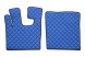 V-maxzone Part VIC-127323 Килимки для підлоги ЕКО-Шкіра стьобані (3 шт.) Сині, на всю підлогу