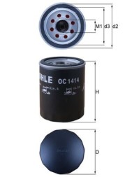 OC1414 MAHLE ORIGINAL Фільтр мастил