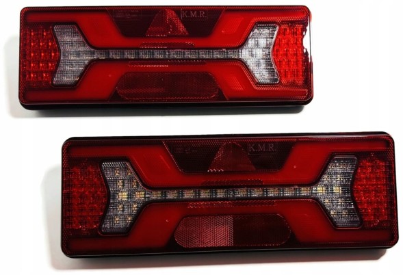 Китай AT-211 2x Задня комбінована фара X-LED трикутник відбивач напівпричіп причіп 12v 24v