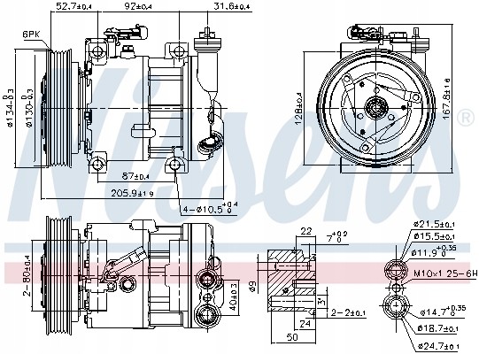 Nissens 89120 Компресор кондиціонера nissens 89120