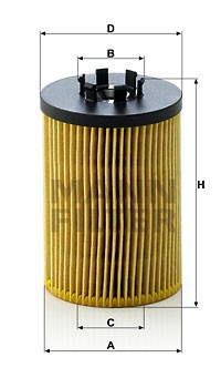 HU 715 5X MANN FILTER Фільтр оливи