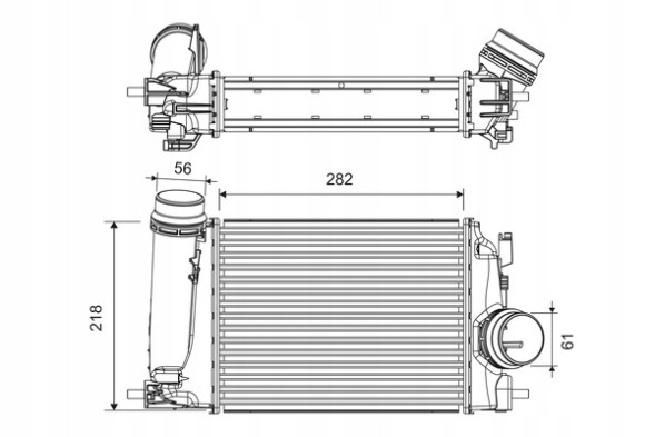 Valeo 818293 Перезарядний охолоджувач пов.