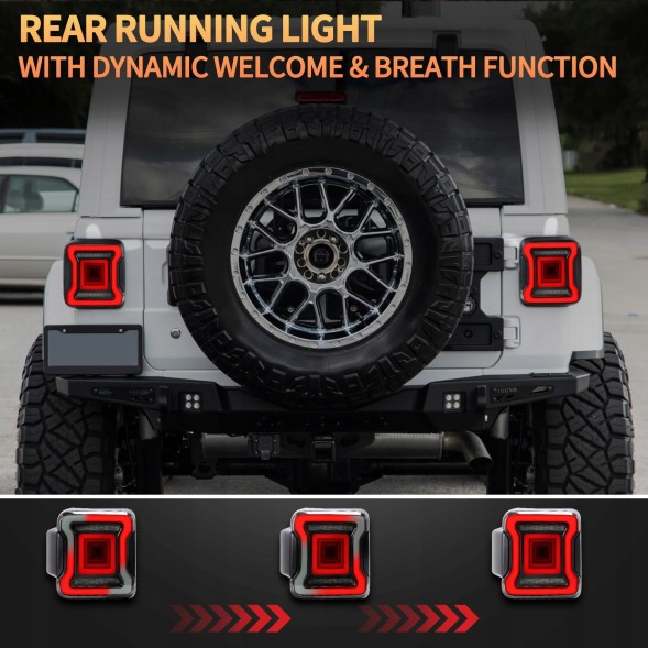 Китай Tunnel3D-JKb Світлодіодні лампи задні Jeep Wrangler JK JKU 2006-2017 Tunnel 3D EU