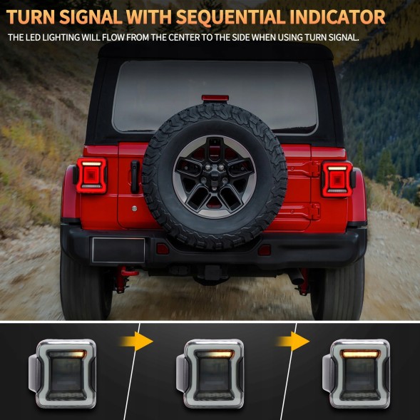 Китай Tunnel3D-JKb Світлодіодні лампи задні Jeep Wrangler JK JKU 2006-2017 Tunnel 3D EU
