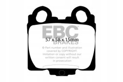 EBC DP1224 Гальмівні колодки ultimax2 ebc brakes lexus gs300 gs430 is200 is300 sc430