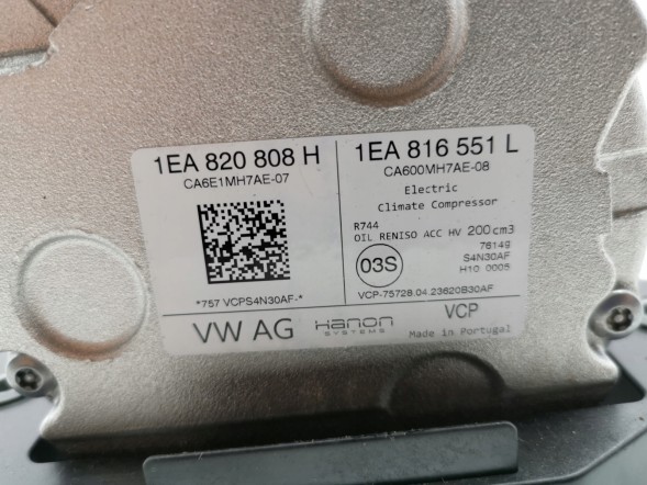 Volkswagen OE 1EA820808H, DWP534150OE Компресор кондиціонера VW ID.7 1EA820808H